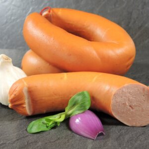 Fleischwurst mit Knoblauch